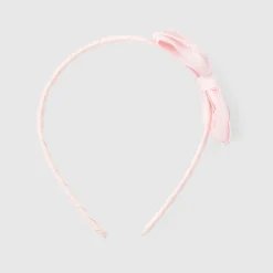Jacadi Haar-Accessoires|Accessoires>- Haarreif mit Schleife aus Ripsband ROSA BLASS JACADI