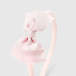 Jacadi Haar-Accessoires|Accessoires>- Haarreif mit Schleife aus Ripsband ROSA BLASS JACADI