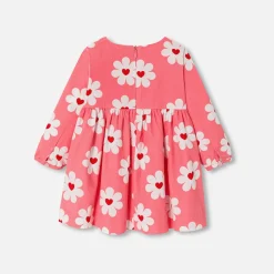 Jacadi Kleider>- Kleid aus Feincord Kleinkind Mädchen ROSA/MEHRFARBIG