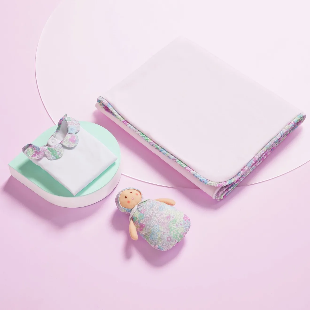 Jacadi Schlafsäcke Und Decken|Schlafsäcke & Decken>Baby-Fleecedecke mit Liberty-Muster für Mädchen ROSA/MEHRFARBIG