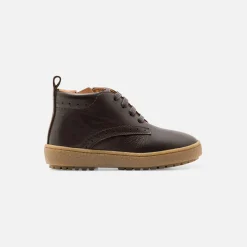Jacadi Boots>Baby-Halbstiefel für Jungen aus Leder BRAUN