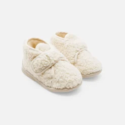 Jacadi Hausschuhe|Hausschuhe>Baby-Hausschuhe aus Sherpa NATURWEISS/BEIGE