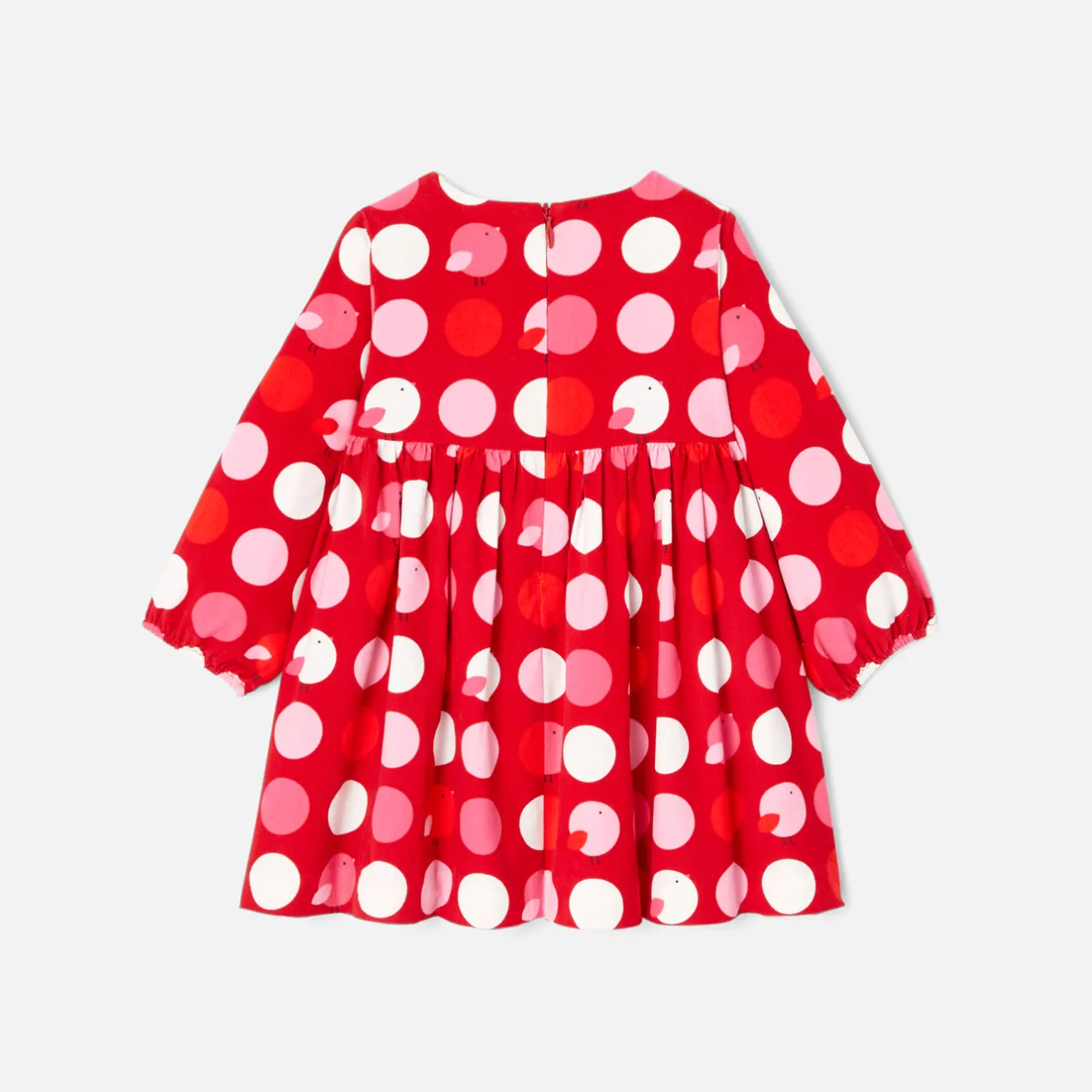 Jacadi Kleider>Babykleid für Mädchen mit langen Ärmeln ROT/MEHRFARBIG