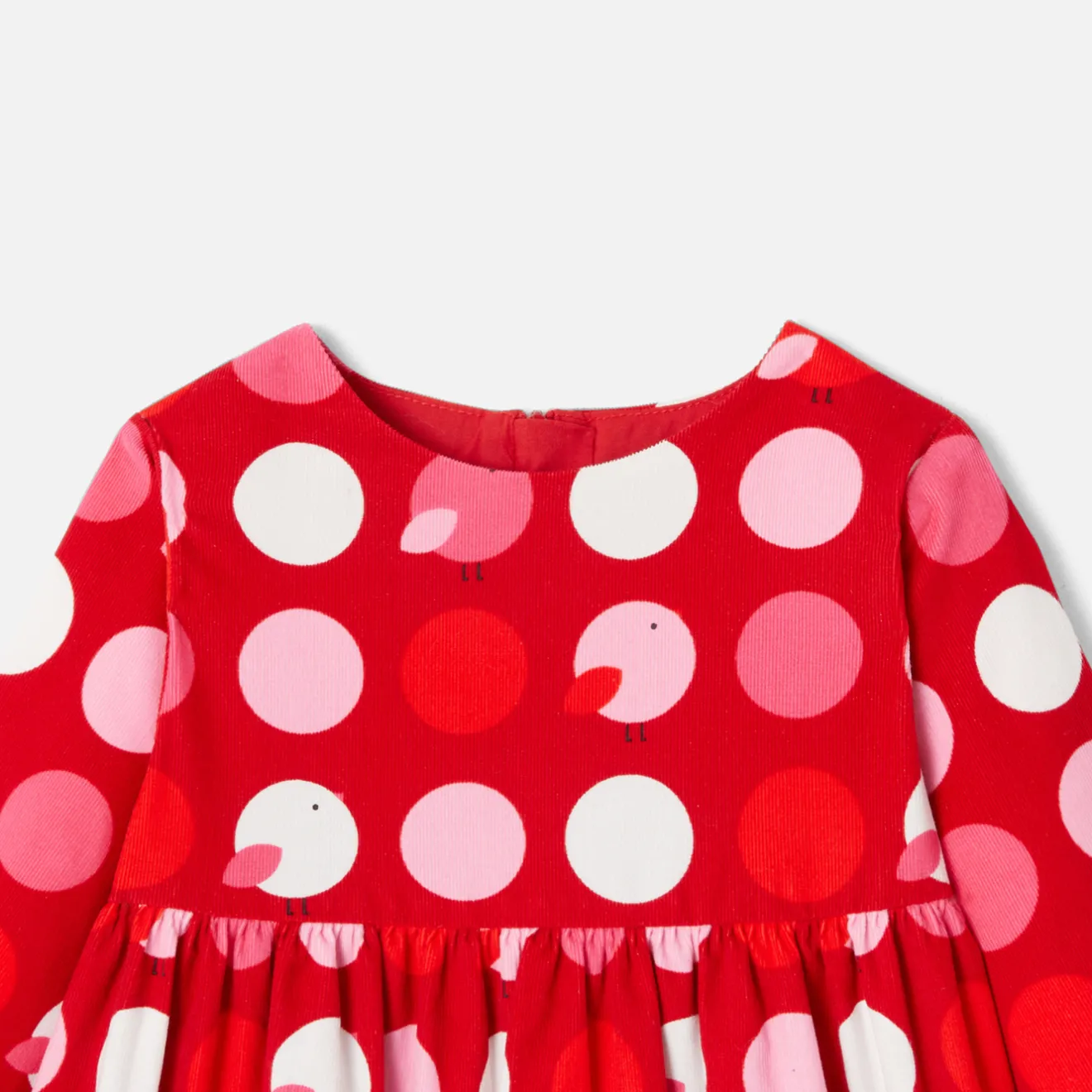 Jacadi Kleider>Babykleid für Mädchen mit langen Ärmeln ROT/MEHRFARBIG