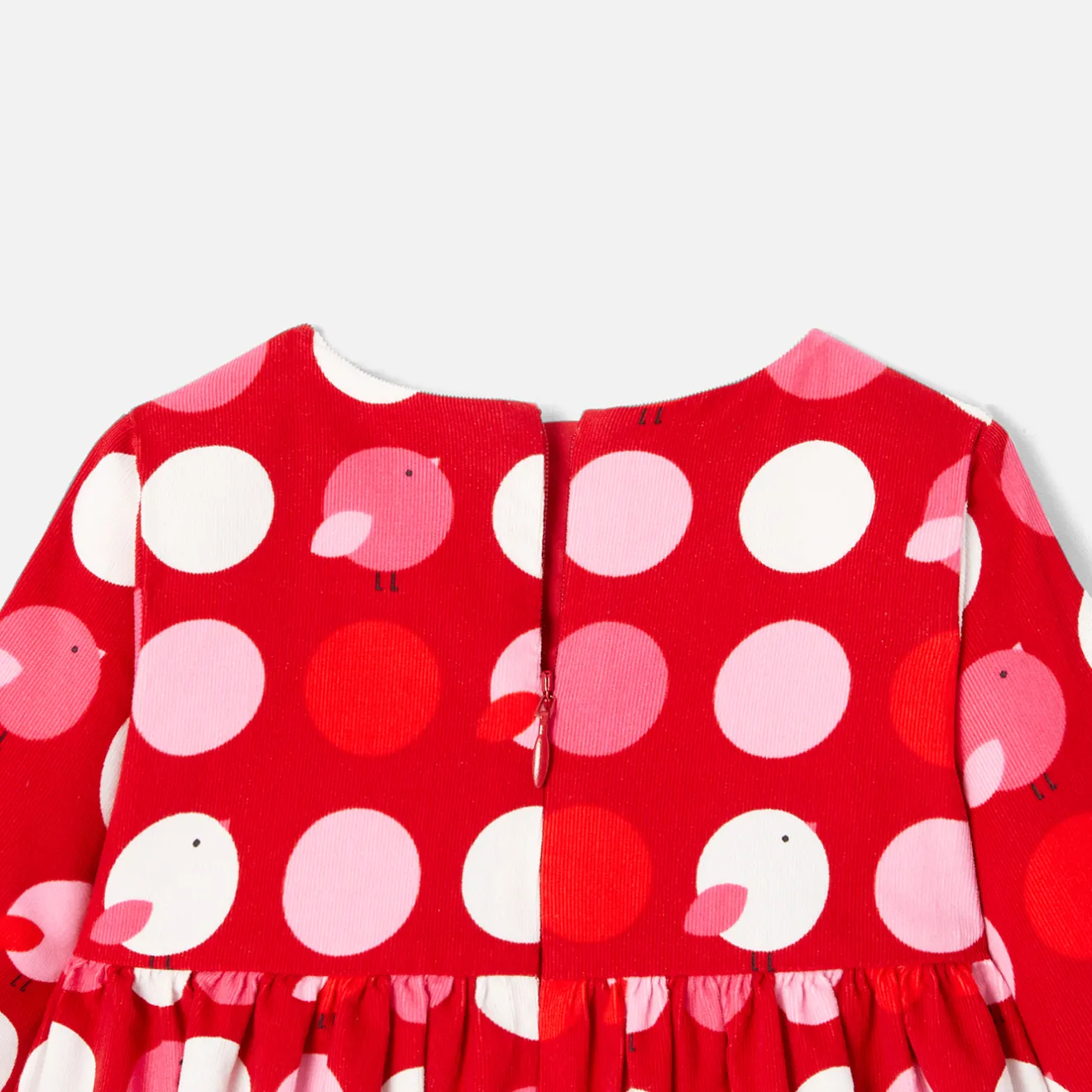 Jacadi Kleider>Babykleid für Mädchen mit langen Ärmeln ROT/MEHRFARBIG