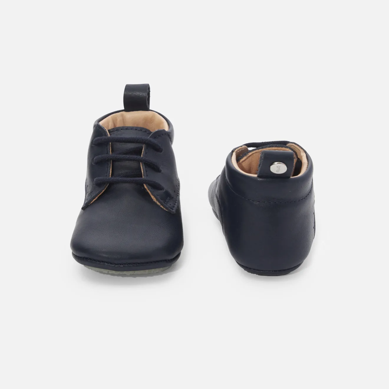 Jacadi Hausschuhe|Lederschühchen>Baby-Krabbelschuhe aus Leder für Jungen MARINEBLAU JACADI