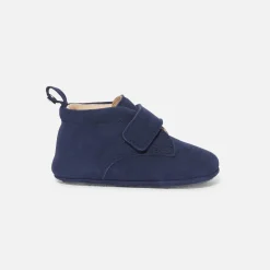 Jacadi Hausschuhe|Lederschühchen>Baby-Krabbelschuhe aus Leder für Jungen BLAU