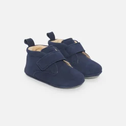 Jacadi Hausschuhe|Lederschühchen>Baby-Krabbelschuhe aus Leder für Jungen BLAU
