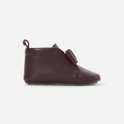 Jacadi Hausschuhe|Lederschühchen>Baby-Krabbelschuhe für Mädchen aus Leder BORDEAUX