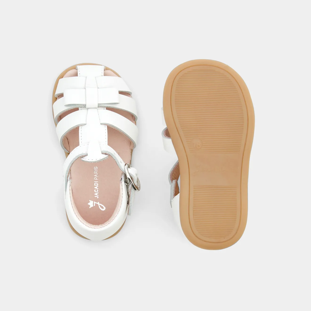Jacadi Sandalen|Schuhe>Baby-Sandalen für Mädchen JACADI WEISS