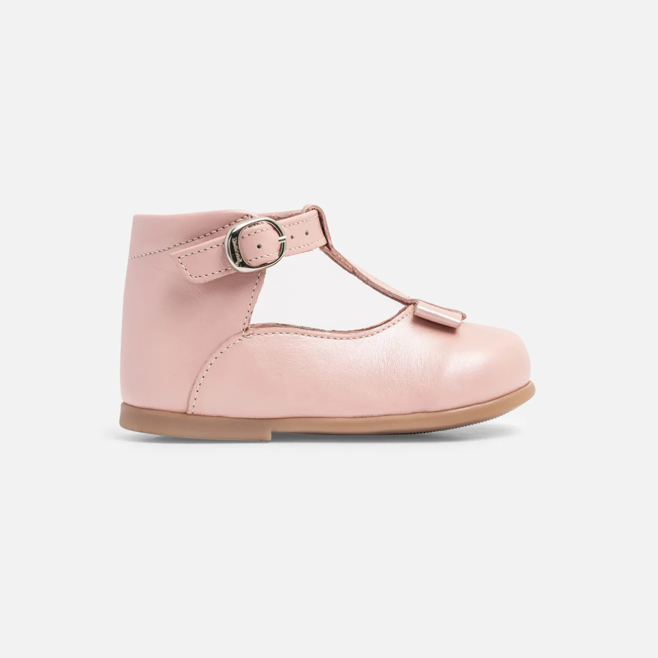 Jacadi Ballerinas & Riemchenschuhe>Baby-T-Riemchenschuhe aus Glattleder für Mädchen ROSA