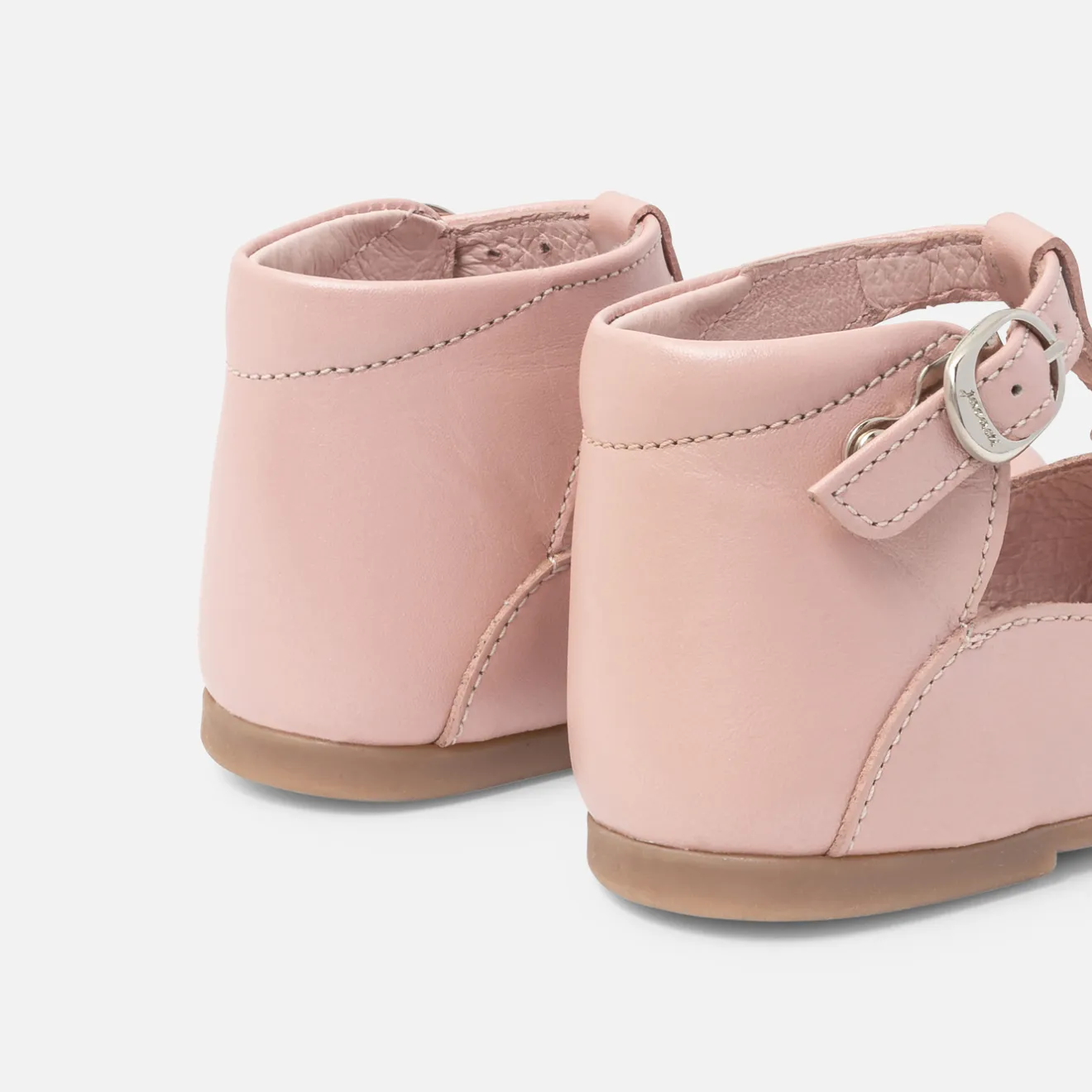 Jacadi Ballerinas & Riemchenschuhe>Baby-T-Riemchenschuhe aus Glattleder für Mädchen ROSA