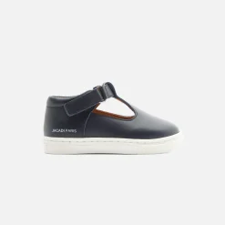 Jacadi Sandalen|Halbschuhe & Mokassins>Baby-T-Riemchenschuhe aus Glattleder für Jungen MARINEBLAU JACADI