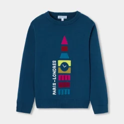 Jacadi Pullover, Sweatshirts, Strickjacken>Baumwoll-Wollpullover für Jungen TINTE