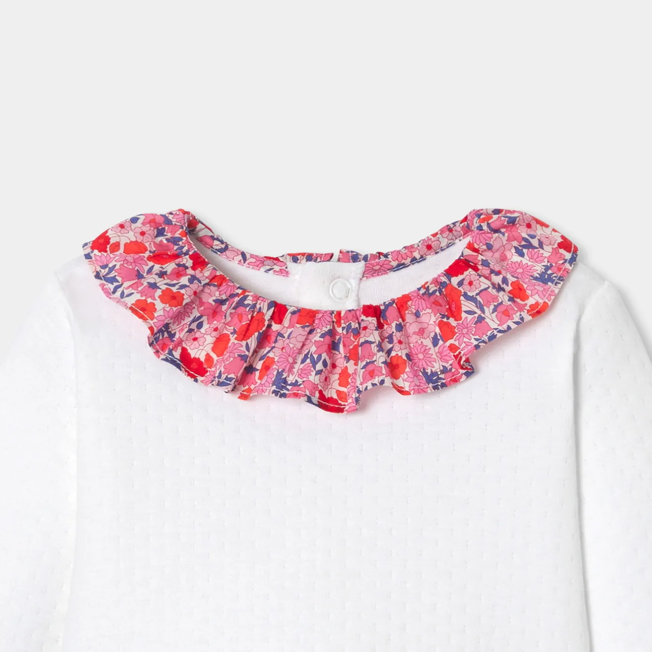 Jacadi Spieler, Latzhosen, Ensembles>Bequemes Ensemble für Baby Mädchen aus doppellagigem Jersey JACADI WEISS