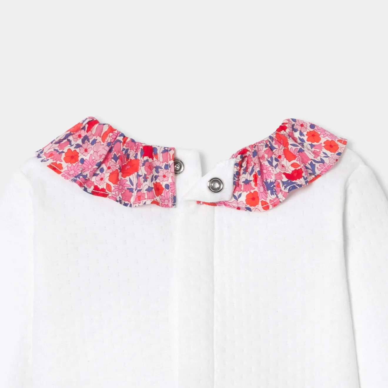 Jacadi Spieler, Latzhosen, Ensembles>Bequemes Ensemble für Baby Mädchen aus doppellagigem Jersey JACADI WEISS