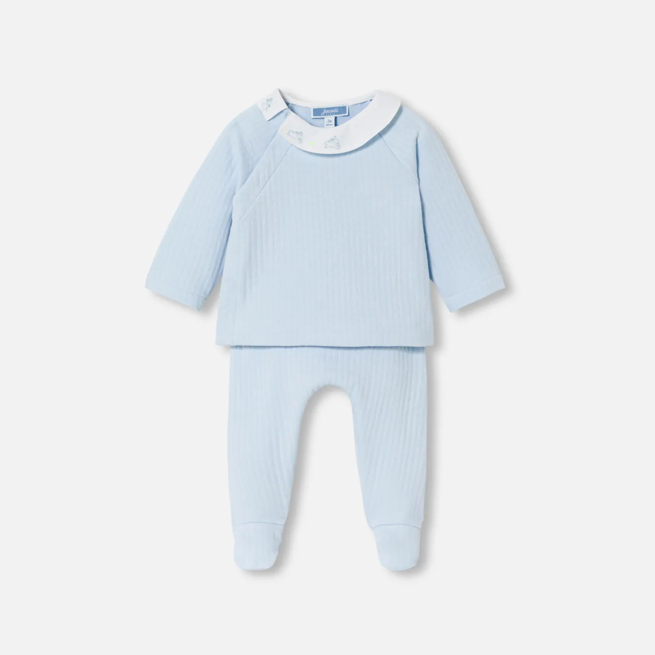 Jacadi Spieler, Latzhosen, Ensembles>Bequemes Ensemble für Baby Jungen HELLBLAU
