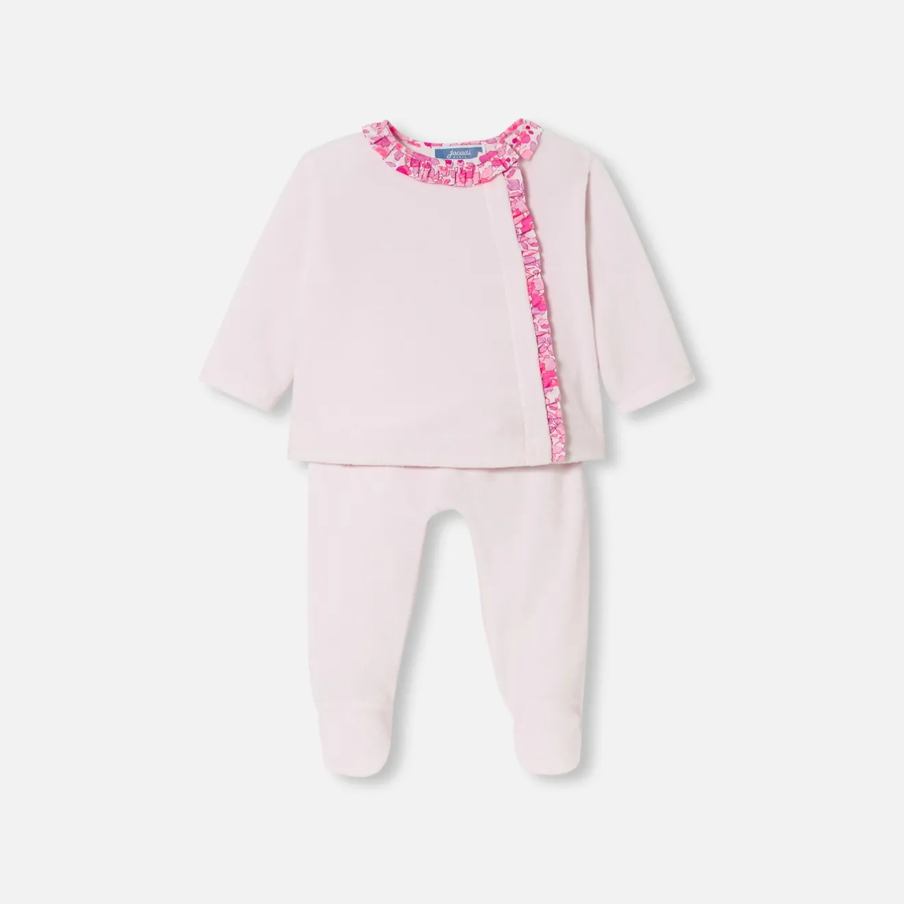Jacadi Spieler, Latzhosen, Ensembles>Bequemes Ensemble für Baby Mädchen ROSA BLASS JACADI