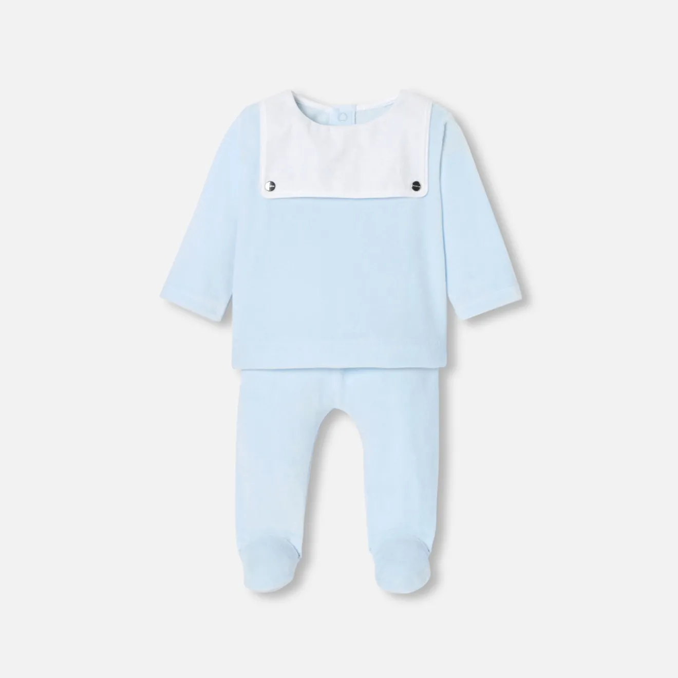 Jacadi Spieler, Latzhosen, Ensembles>Bequemes Ensemble für Baby Jungen HELLBLAU