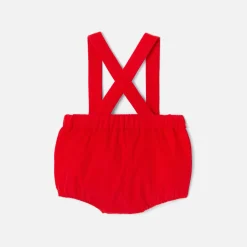 Jacadi Spieler, Latzhosen, Ensembles>Bloomer aus leichtem Samt für Mädchen ROT JACADI