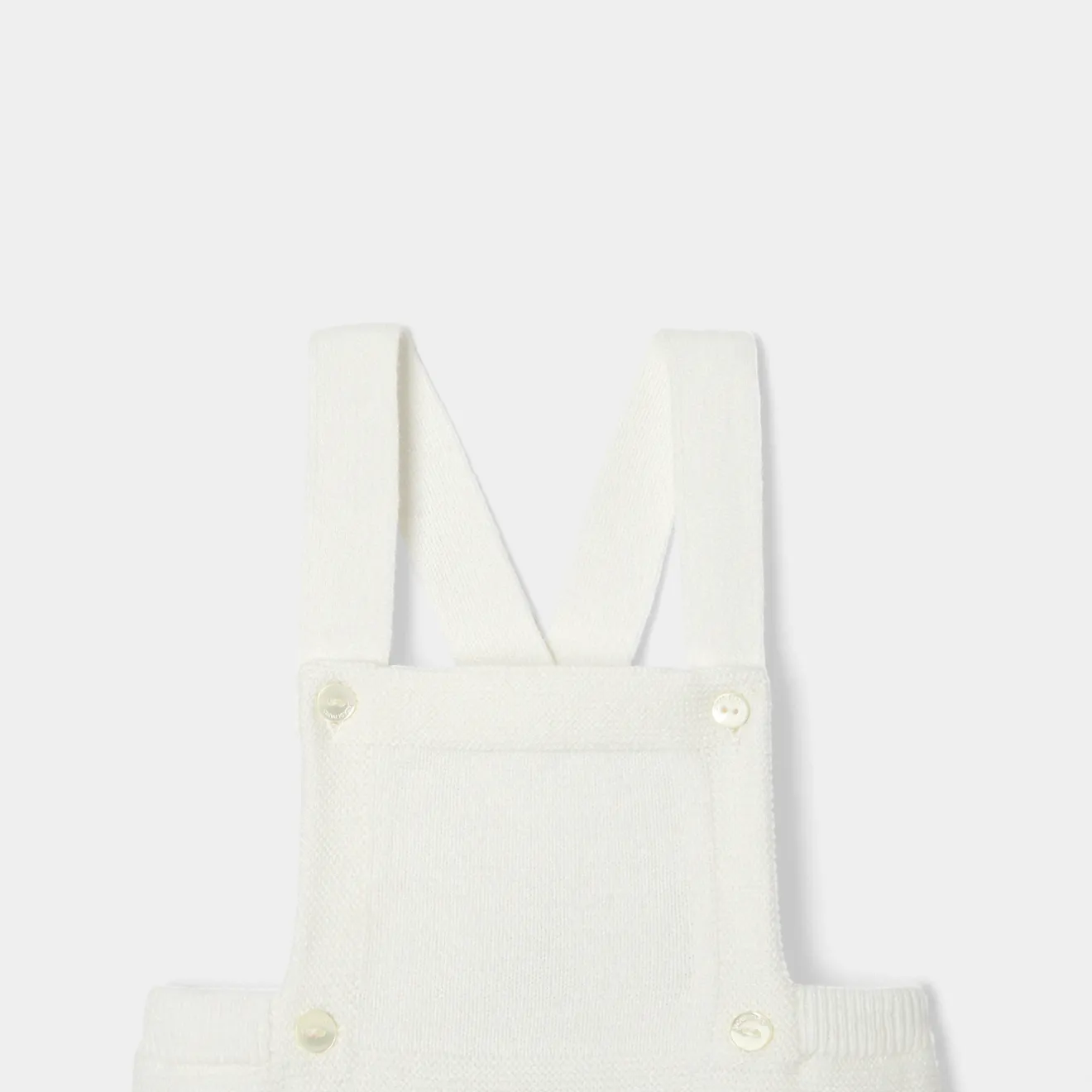 Jacadi Spieler, Latzhosen, Ensembles>Bloomer aus Strick für Jungen WEICHES JACADI WEISS
