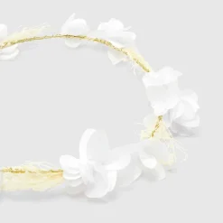 Jacadi Haar-Accessoires|Accessoires>Blumenkranz für Mädchen JACADI WEISS