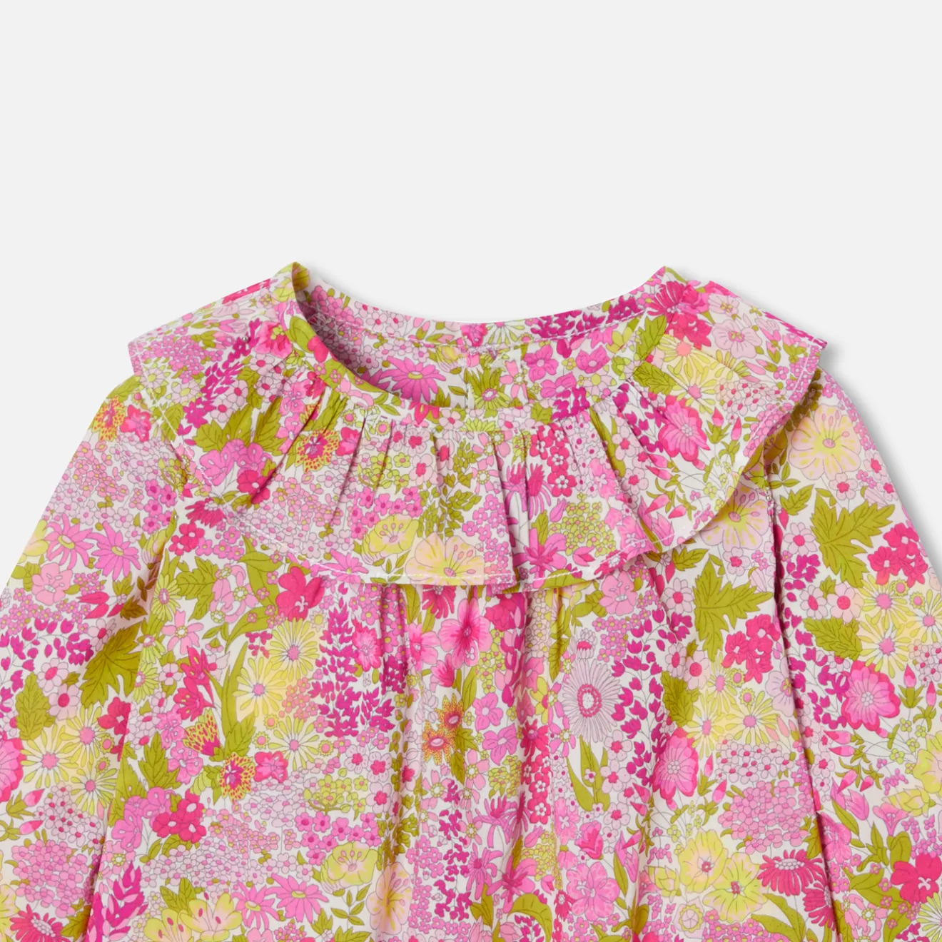 Jacadi Blusen>Bluse aus Libertystoff Kleinkind Mädchen WEISS/MEHRFARBIG