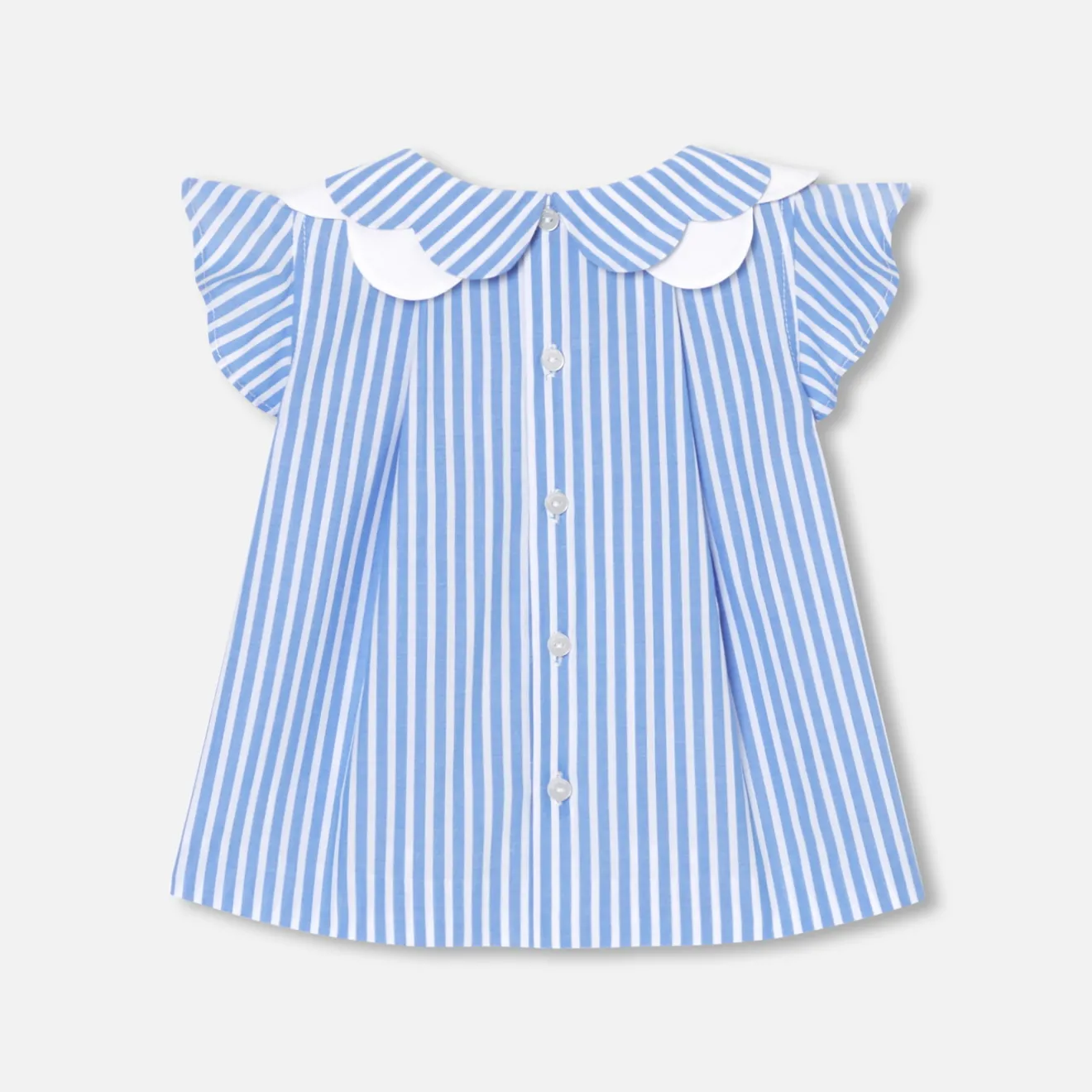 Jacadi Blusen>Bluse aus Popeline Kleinkind Mädchen WEISS/BLAU
