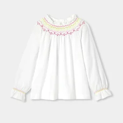 Jacadi Blusen>Bluse für Mädchen aus Flanell JACADI WEISS