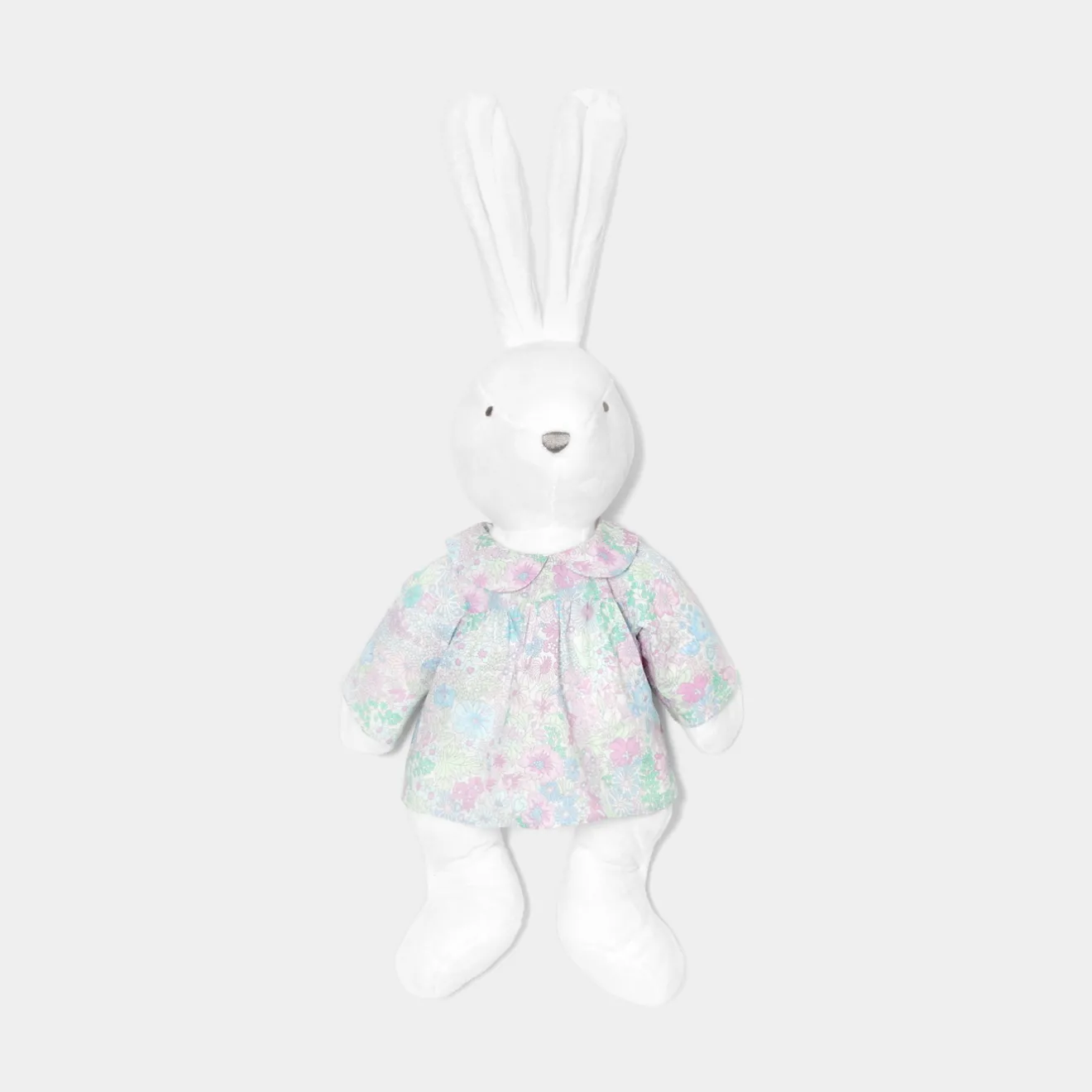 Jacadi Babyspielzeug, Plüschtiere & Schnuffeltücher|Kuscheltiere & Schnuffeltücher>Bluse fürs Häschen-Plüschtier, großes Modell WEISS/MEHRFARBIG