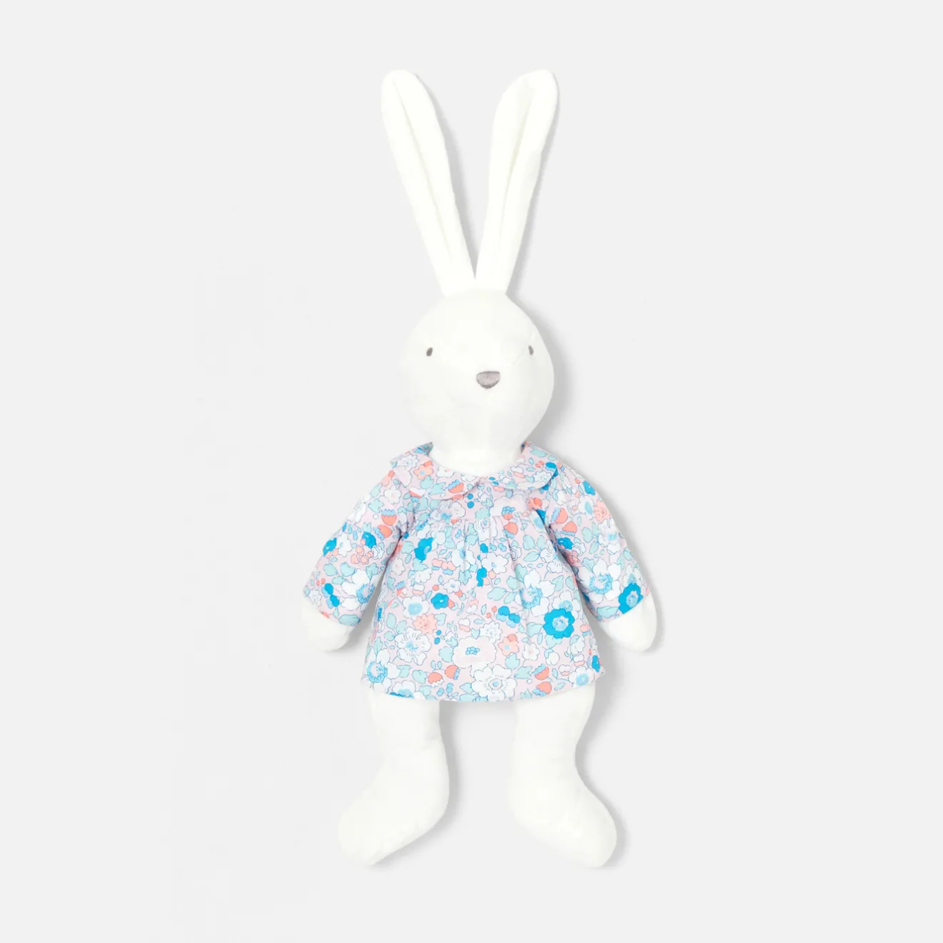 Jacadi Babyspielzeug, Plüschtiere & Schnuffeltücher|Kuscheltiere & Schnuffeltücher>Bluse fürs Häschen-Plüschtier, großes Modell ROSA/MEHRFARBIG