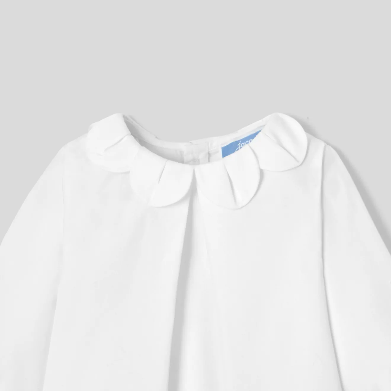 Jacadi Blusen, T-Shirts, Langarmshirts>Bluse mit Blütenblattkragen für Mädchen JACADI WEISS