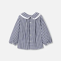 Jacadi Blusen>Bluse mit Vichy-Karos Kleinkind Mädchen BLAU/WEISS