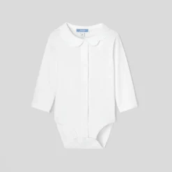 Jacadi Bodies>Body für Mädchen mit Feston-Kragen JACADI WEISS