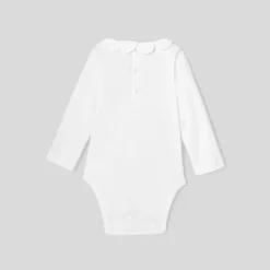 Jacadi Bodies>Body mit Blütenblatt-Kragen für Mädchen JACADI WEISS