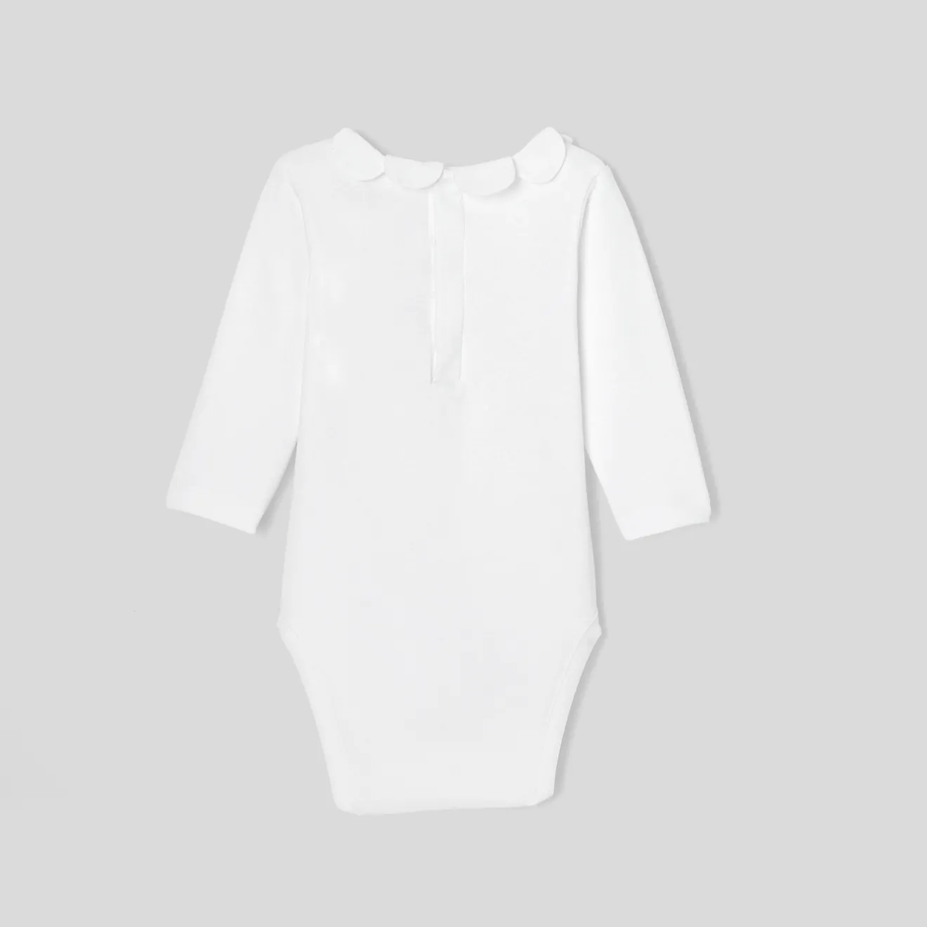 Jacadi Bodies>Body mit Blütenblattkragen für Mädchen JACADI WEISS
