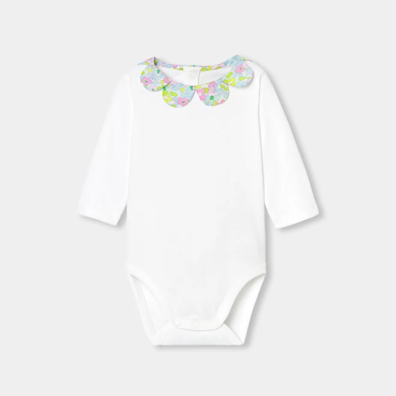 Jacadi Bodies>Body mit langen Ärmeln für Baby Mädchen JACADI WEISS