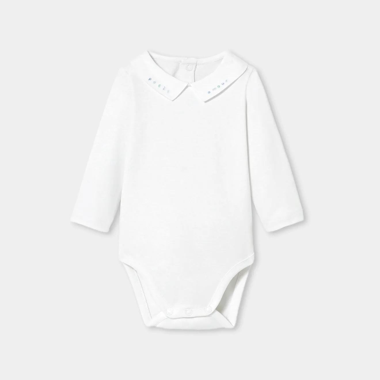Jacadi Bodies>Body mit langen Ärmeln für Baby Jungen JACADI WEISS