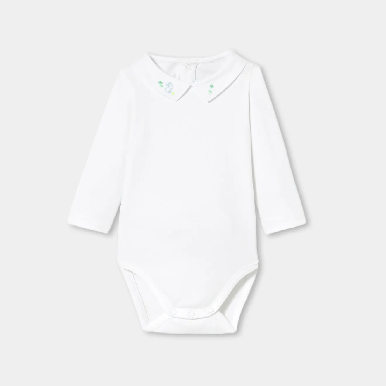 Jacadi Bodies>Body mit langen Ärmeln für Baby Jungen JACADI WEISS