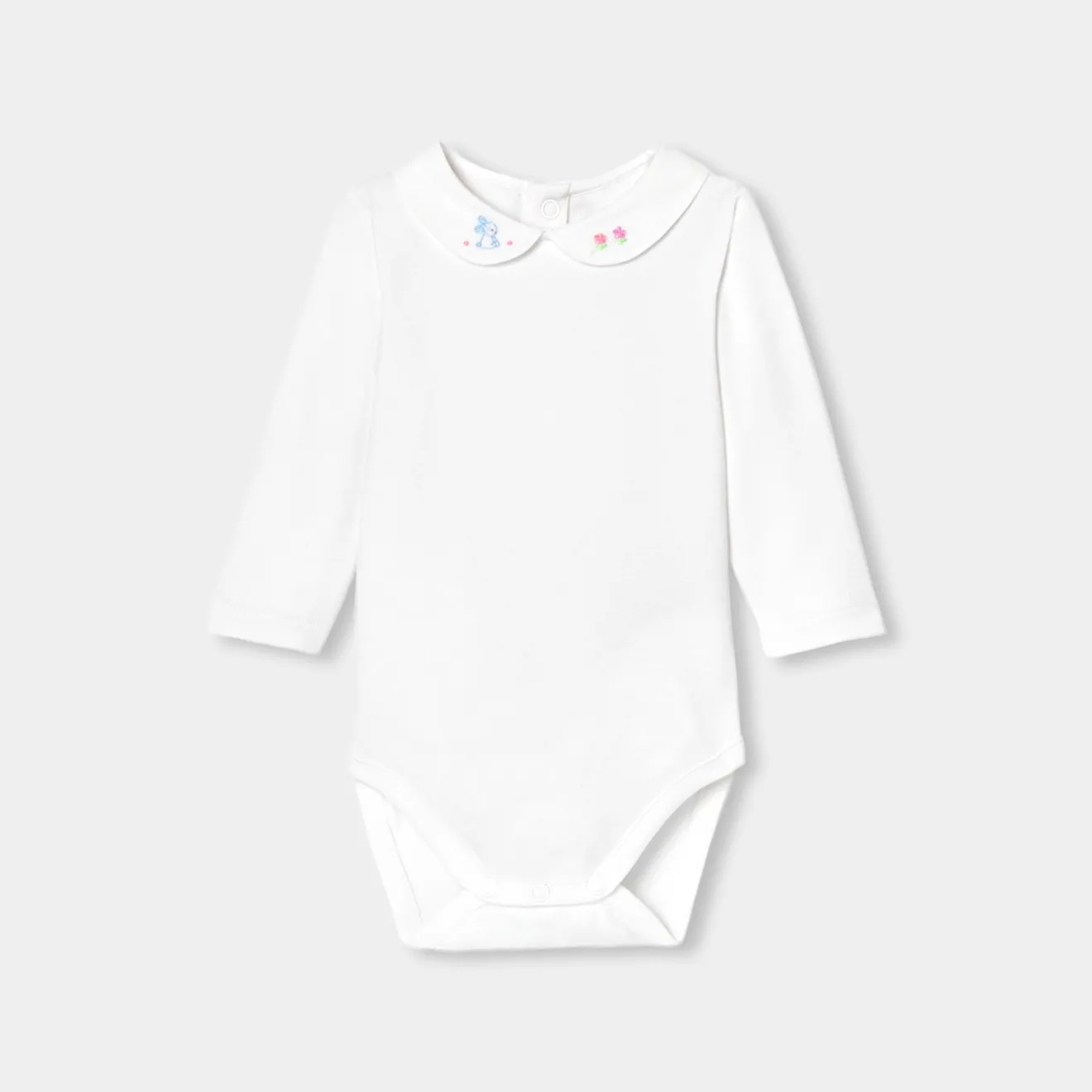 Jacadi Bodies>Body mit langen Ärmeln für Baby Mädchen JACADI WEISS