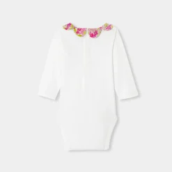 Jacadi Bodies>Body mit langen Ärmeln für Baby Mädchen WEISS/MEHRFARBIG