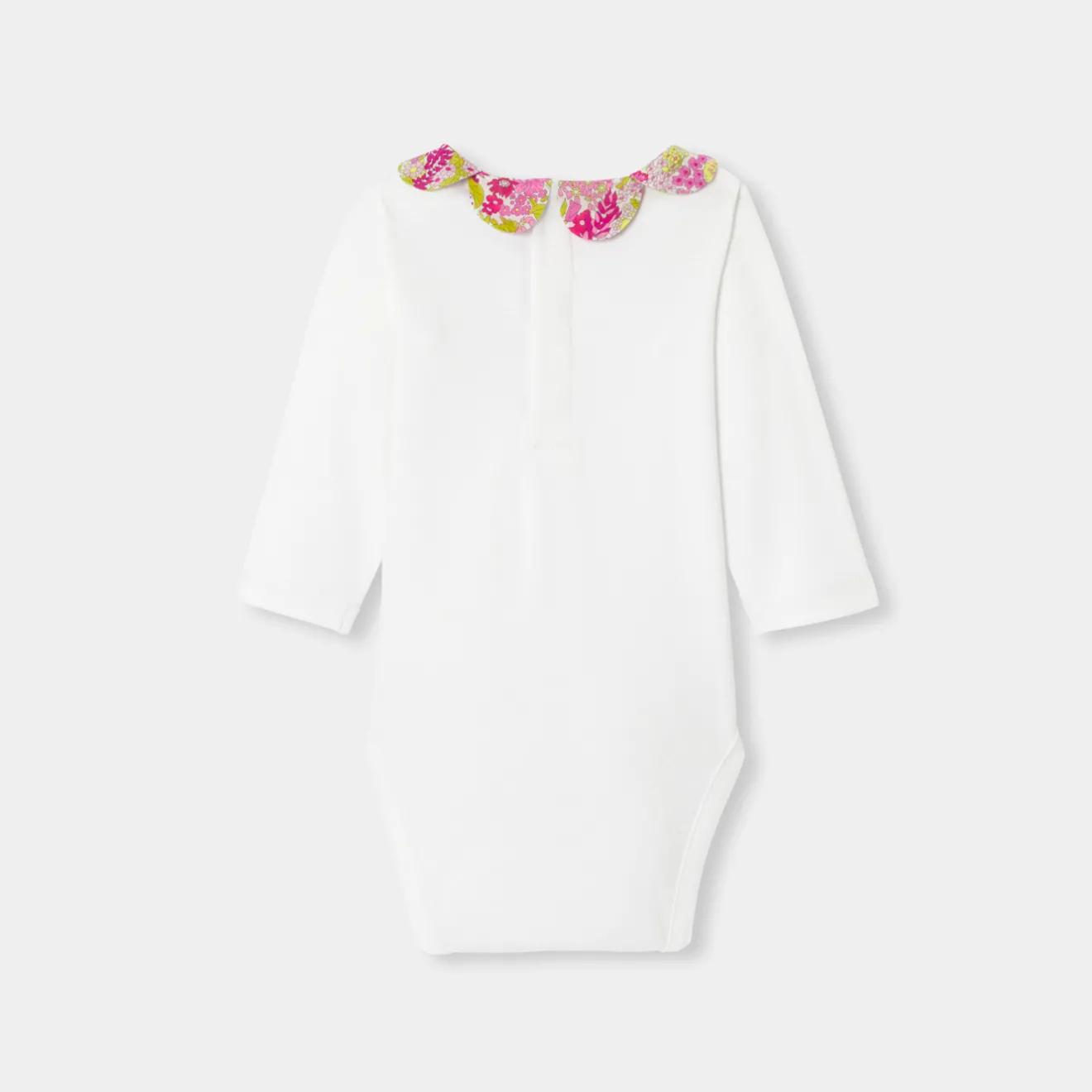 Jacadi Bodies>Body mit langen Ärmeln für Baby Mädchen WEISS/MEHRFARBIG