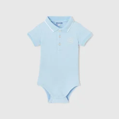 Jacadi Bodies>Body mit Polokragen für Jungen JACADI HELLBLAU