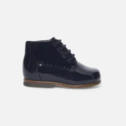 Jacadi Stiefeletten|Schuhe>Booties aus Lackleder für Mädchen MARINEBLAU JACADI