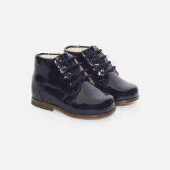 Jacadi Stiefeletten|Schuhe>Booties aus Lackleder für Mädchen MARINEBLAU JACADI