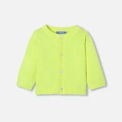 Jacadi Pullover & Cardigans>Cardigan aus Jersey für Babys NEON GELB