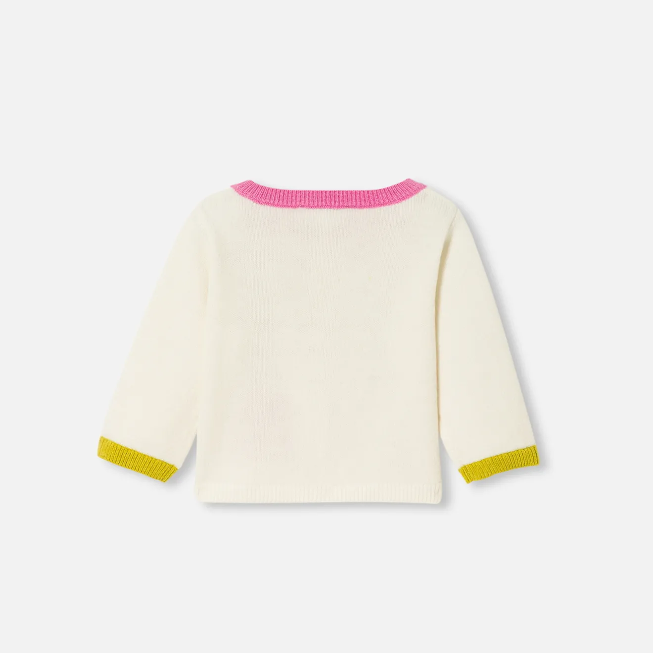 Jacadi Pullover & Cardigans>Cardigan aus Jersey für Baby Mädchen WEICHES WEISS/MEHRFARBIG
