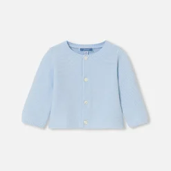 Jacadi Pullover & Cardigans>Cardigan im Krausstrick für Babys HELLBLAU