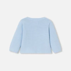 Jacadi Pullover & Cardigans>Cardigan im Krausstrick für Babys HELLBLAU
