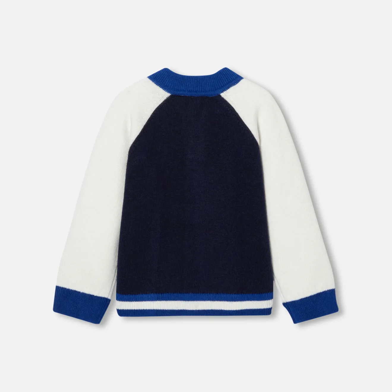 Jacadi Pullover, Sweatshirts, Strickjacken>Collegejäckchen Kleinkind Junge MARINEBLAU/WEISS